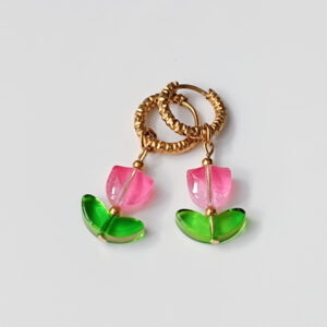 Kolczyki Bloom Pink