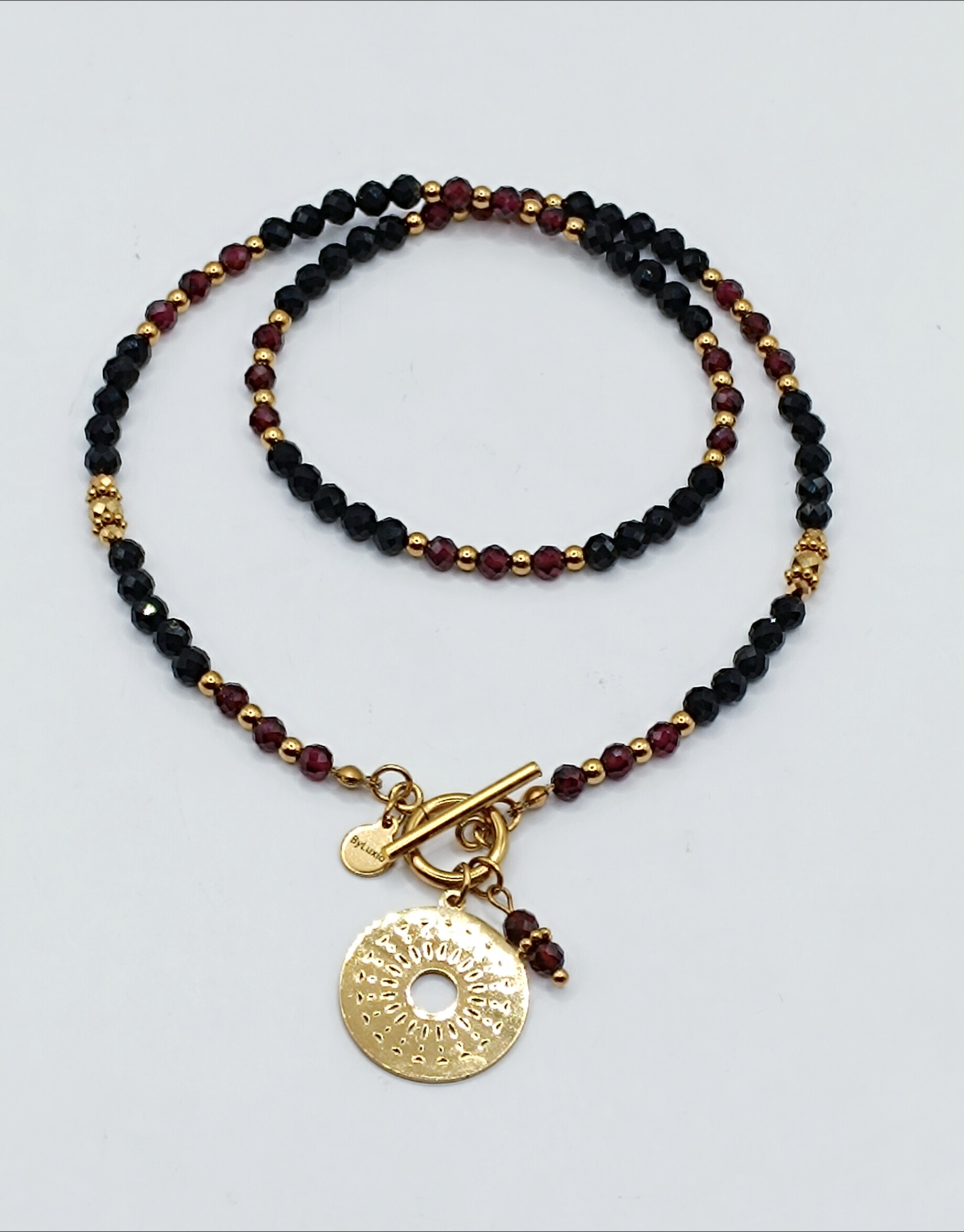 Naszyjnik Burgundowa Noc - obrazek 2