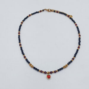 Choker Burgundowa Noc