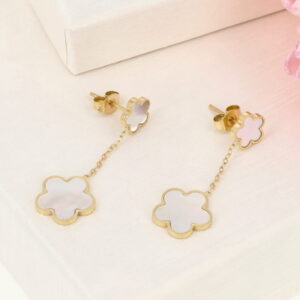 Kolczyki kwiatki wiszące