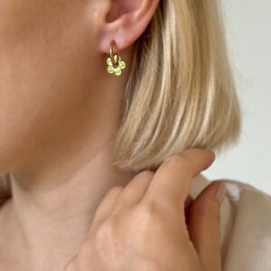 Kolczyki koła kwiatuszki