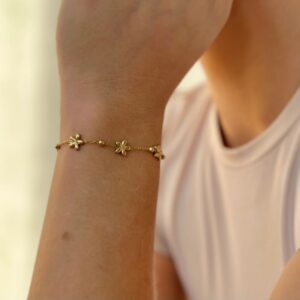 Bransoletka kwiatuszki kulki