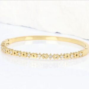 Bransoletka obręcz kwiatki