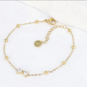 Bransoletka kryształowa kokardka