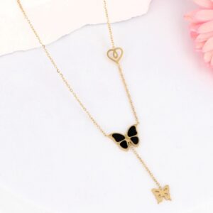 Naszyjnik krawatka motyl