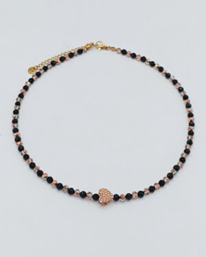 Choker Czarny Glamour