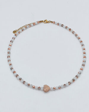 Choker Biały Glamour