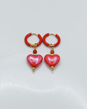 Kolczyki Red Love