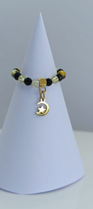 Pierścionek Cytryn + Turmalin