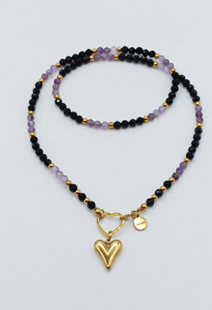 Naszyjnik Purpurowa Tarcza