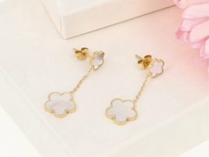 Kolczyki kwiatki wiszące