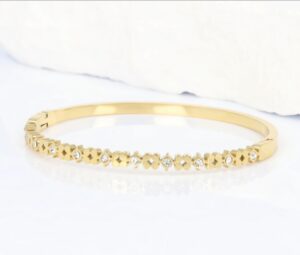 Bransoletka obręcz kwiatki